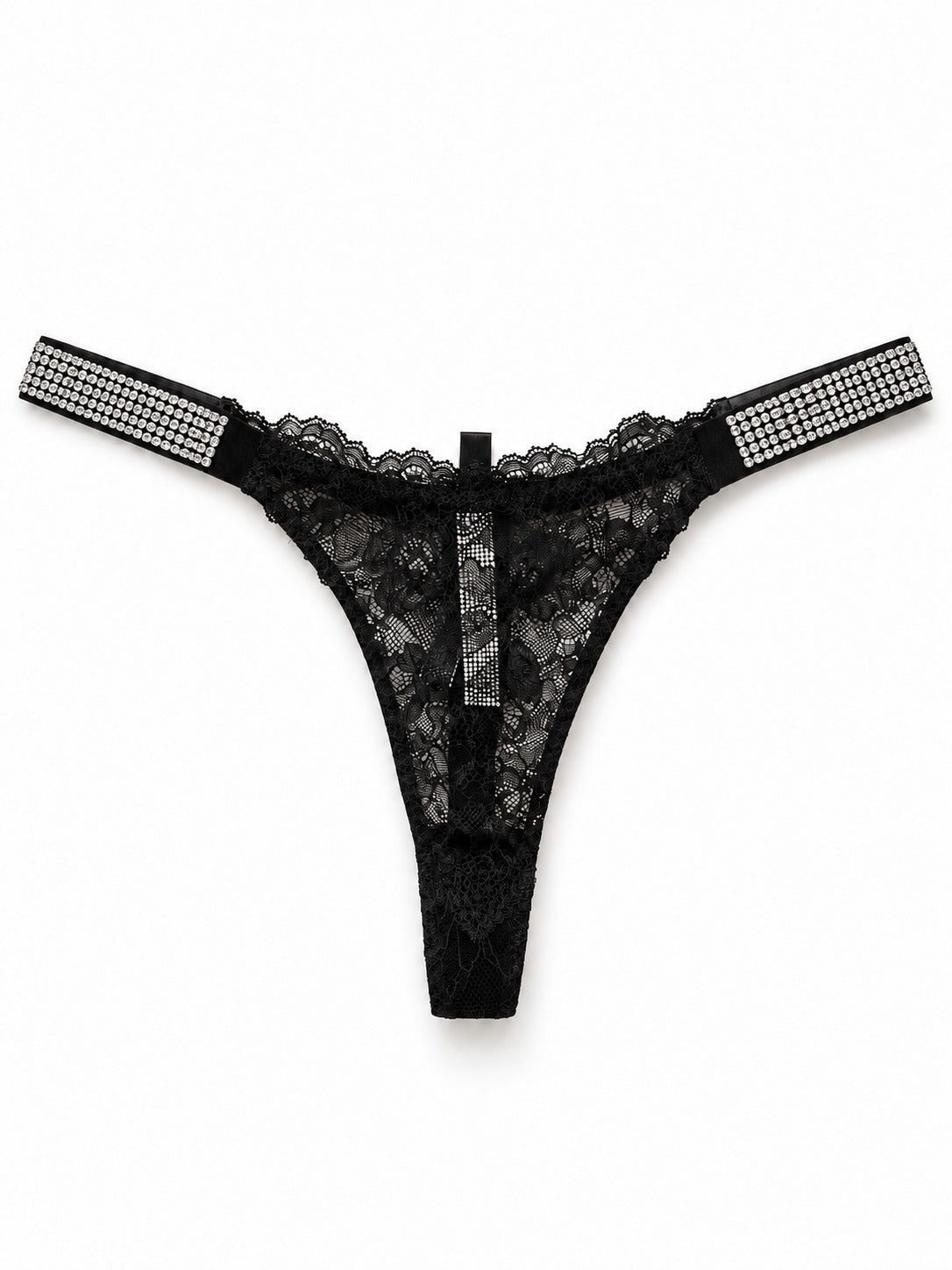 Lace Thong – Black